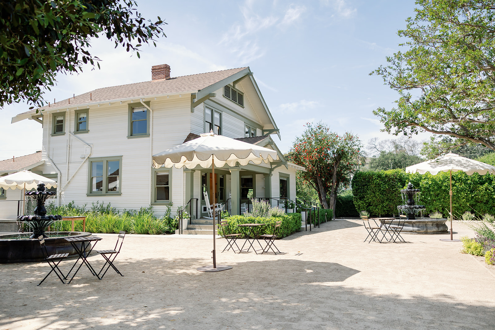 Exterior shot of The Swanner House in San Juan Capistrano, CA.