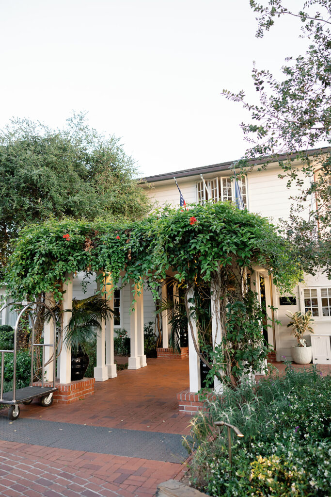 Exterior shot of El Encanto in Santa Barbara, a Southern California wedding venue.