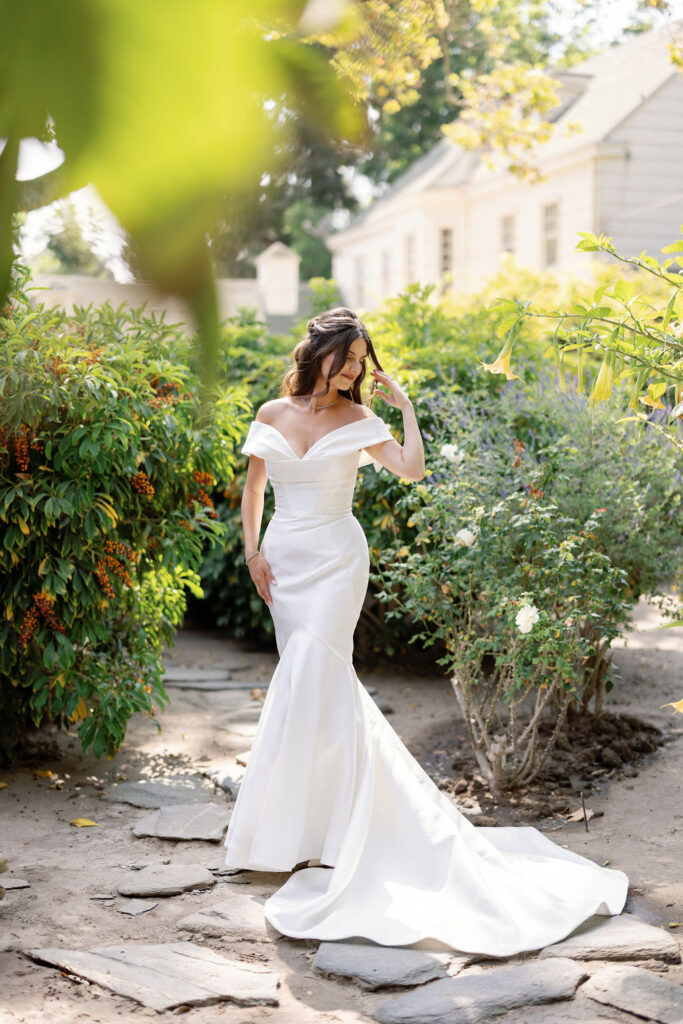 Outdoor brides portraits from a McCormick Home Ranch wedding.