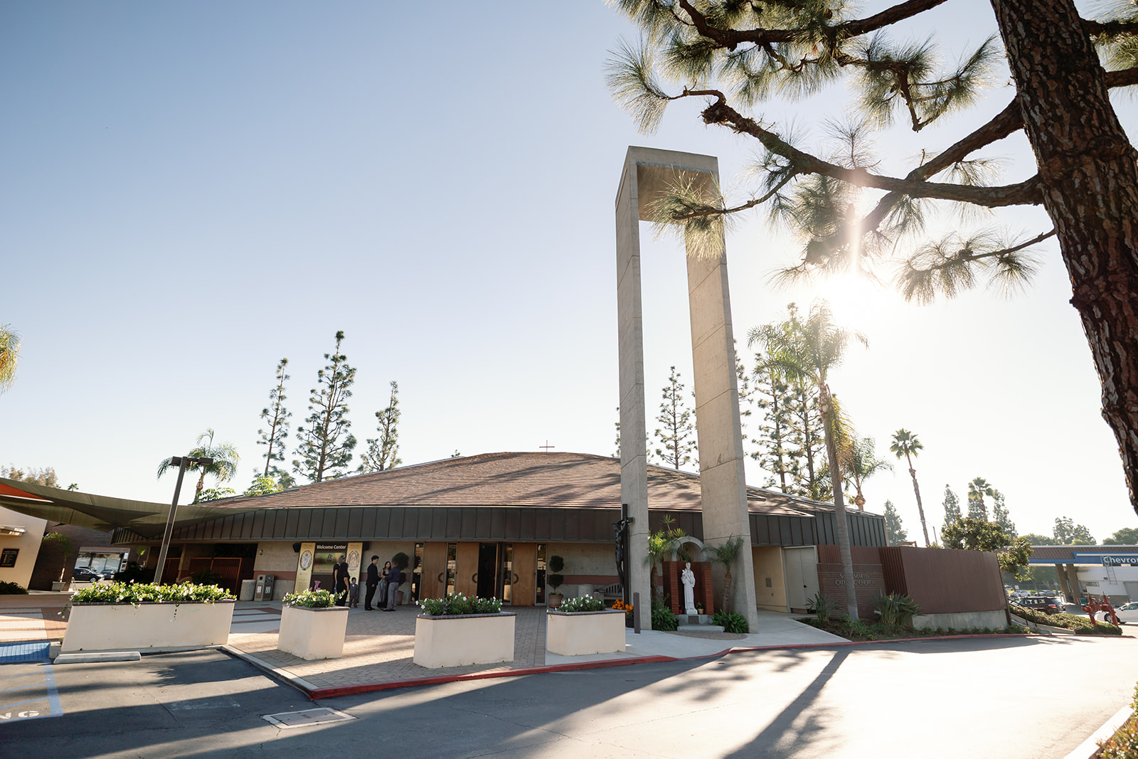 Exterior of St. Martin de Porres Church in Yorba Linda.