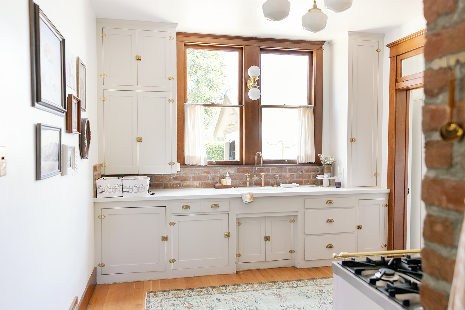 Interior shot of the kitchen at The Swanner House in San Juan Capistrano.