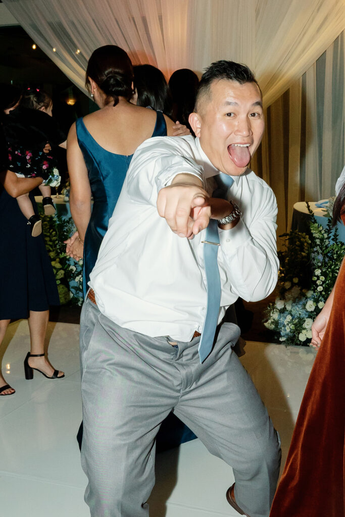 Guest dancing during the reception.